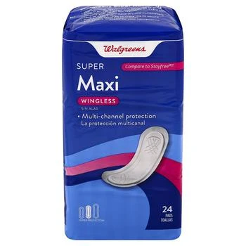Walgreens | Super Maxi Wingless Pads Super,商家Walgreens,价格¥26