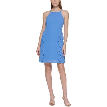 Vince Camuto Specialty Size, Vince Camuto | Vince Camuto Womens Chiffon Ruffled Halter Dress商品图片 3.5折