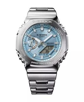 G-Shock | Men's Japanese Quartz Silver Tone Stainless Steel Watch, 49.3mm, GMS2110D-2A,商家Macy's,价格¥2204