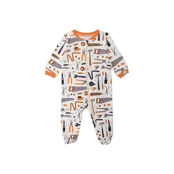 商品Deux par Deux | Baby Boy Organic Cotton One Piece Printed Pajama Off White Tools - Infant,商家Macy's,价格¥237图片