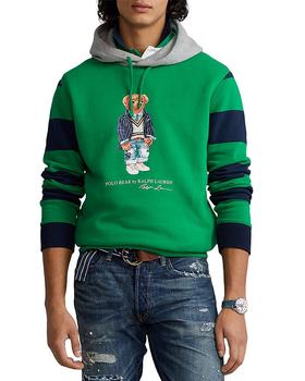 ralph lauren bear真假, Ralph Lauren | Cotton Blend Fleece Polo Bear Print Hoodie商品图片 7折, 独家减免邮费