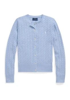 Ralph Lauren | Girls 7-16 Mini Cable Cotton Cardigan,商家Belk,价格¥315
