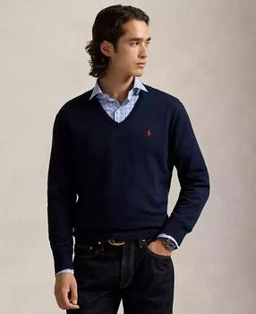 Ralph Lauren | Men's Cotton V-Neck Sweater,商家Macy's,价格¥600