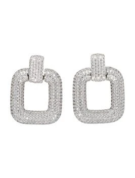Self Portrait | Bold Crystal Embellished Knocker Earrings,商家Premium Outlets,价格¥1834