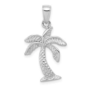 Diamond2Deal | 14K White Gold Palm Tree Pendant,商家Premium Outlets,价格¥3048
