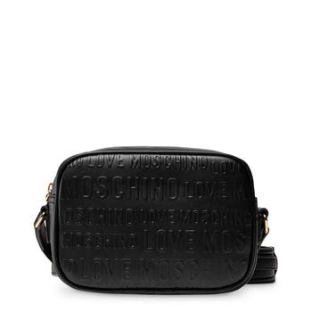 推荐Love Moschino embossed logo zipped Crossbody Bags商品