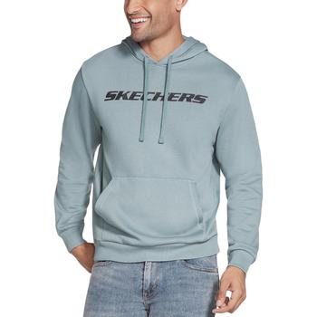 推荐Skechers Mens Logo Pullover Hooded Sweatshirt商品