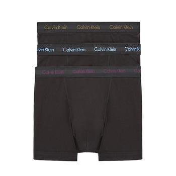 更多ck内裤男, Calvin Klein | Calvin Klein 3 Pack Cotton Stretch Black / Black / Black Trunks商品图片 7.2折
