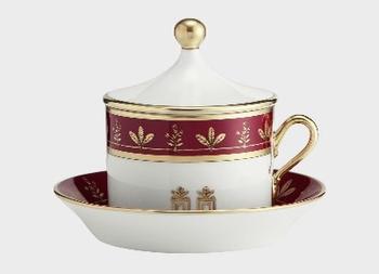 商品Ginori 1735 | Ginori 1735 Grande Galerie Tea Cup With Saucer And Cover,商家Jomashop,价格¥1032图片