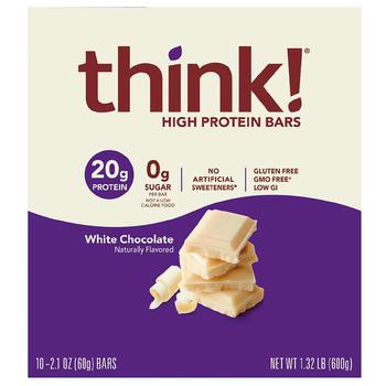 商品Think! | High Protein Bars White Chocolate,商家Walgreens,价格¥251图片