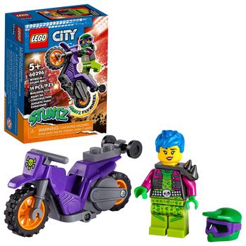 LEGO | LEGO City Wheelie Stunt Bike 60296 Building Kit (14 Pieces)商品图片,独家减免邮费