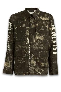 amiri衬衫, AMIRI | Amiri Logo-Printed Button-Up Shirt商品图片 7.6折