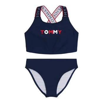 Tommy Hilfiger | Big Girls Logo Strap Two Piece Swimsuit,商家Macy's,价格¥343