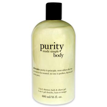 商品philosophy | Purity Made Simple Body 3-in-1 Shower Bath & Shave Gel by Philosophy for Unisex - 16 oz Shower & Shave Gel,商家Premium Outlets,价格¥215图片