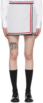 Thom Browne | Grey Cotton Mini Skirt商品图片,独家减免邮费
