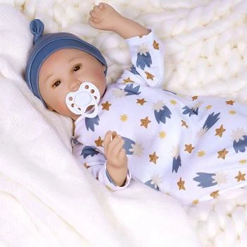 Mayra Garza Paradise Galleries Reborn Baby Doll - My Sleepy Star, Mayra Garza Designer's Doll Collections, Includes Gown, Beanie, Bib, Pacifier, Doll Baby Bottle