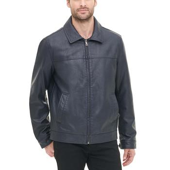 商品Tommy Hilfiger | Men's Faux Leather Laydown Collar Jacket,商家Macy's,价格¥570图片