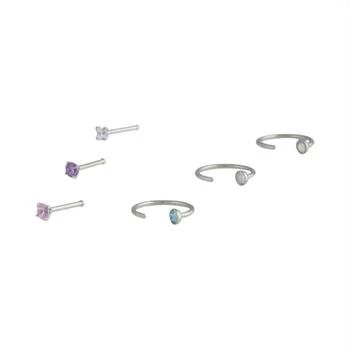 Lovisa | Mixed Diamante Nose Ring & Stud 6 Pack,商家Premium Outlets,价格¥172