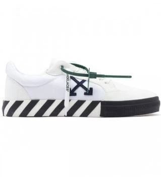 推荐Off White Men's  White Leather Sneakers商品