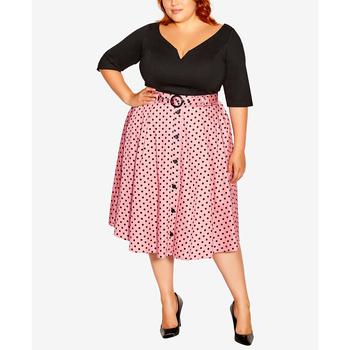 推荐Trendy Plus Size Annabella Skirt商品