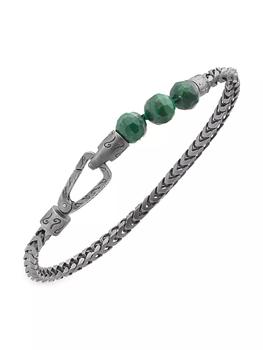 商品Jade & Silver Ulysses Single 5-Bead Bracelet图片