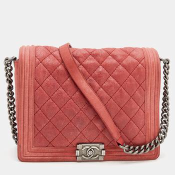 香奈儿122单肩包, [二手商品] Chanel | Chanel Rust Leather Gentle Boy Shoulder Bag商品图片 8.8折, 满1件减$100, 满减