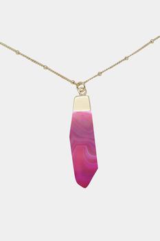 商品Charged | Pink Agate Pendant Necklace,商家Lord & Taylor,价格¥306图片