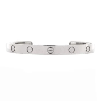 [二手商品] Cartier | Love Cuff Bracelet 18K White Gold,商家Premium Outlets,价格¥33897