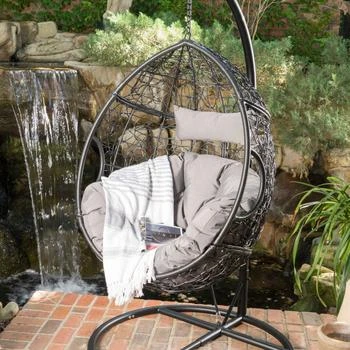 Streamdale Furniture | Streamdale Cozy Wicker Egg Hammock Chair with Removable Cushions,商家Premium Outlets,价格¥3217