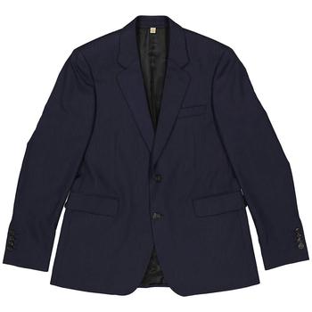 商品Burberry Mens Maddox Navy Classic Fit Pinstripe Wool Tailored Jacket图片
