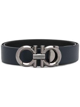 菲拉格慕皮带腰带, Salvatore Ferragamo | Salvatore Ferragamo Men's  Blue Leather Belt商品图片 