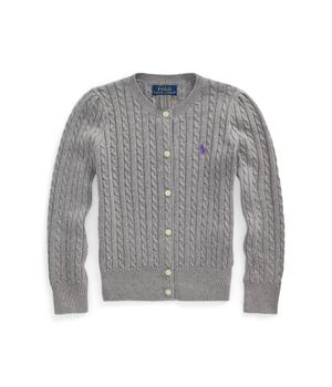 Mini-Cable Cotton Cardigan (Little Kids)