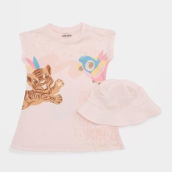 商品KENZO Babys' Dress and Hat Set - Pale Pink,商家The Hut,价格¥470图片