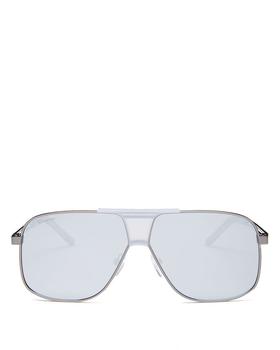 Salvatore Ferragamo | Men's Brow Bar Aviator Sunglasses, 63mm商品图片,独家减免邮费