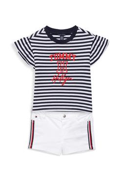 Tommy Hilfiger | Little Girl’s 2-Piece Tee & Shorts Set商品图片,5.4折