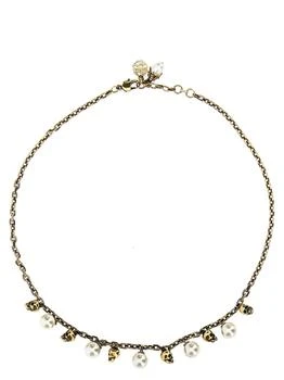 Alexander McQueen | pearl & Skull Necklace,商家Italist,价格¥2905