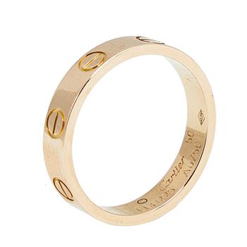 卡地亚戒指价格, [二手商品] Cartier | Cartier Love 18K Rose Gold Narrow Wedding Band Ring Size 50商品图片 9.3折, 满1件减$100, 满减