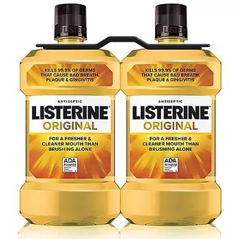推荐Listerine Antiseptic Mouthwash, Original (1.5L, 2 pk.)商品