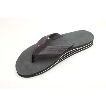 推荐Rainbow Men's Wide Strap Double Layer Leather Sandal商品