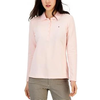 Tommy Hilfiger | Women's Logo Long-Sleeve Polo Shirt,商家Macy's,价格¥239