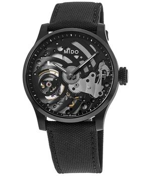 推荐Mido Multifort Mechanical Skeleton Limited Edition Black Fabric Strap Men's Watch M032.605.47.410.00商品