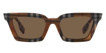 Burberry | Briar Dark Brown Square Ladies Sunglasses BE4392U 396673 52商品图片,3.3折, 满$300减$10, 满减