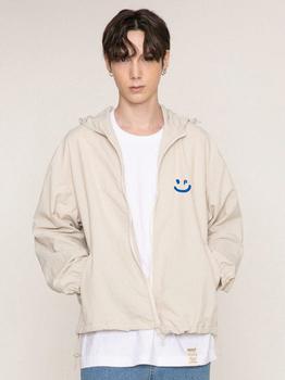 商品graver | [UNISEX]Small Drawing Smile White Clip Windbreaker Jacket,商家W Concept,价格¥517图片