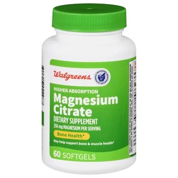 Walgreens | Higher Absorption Magnesium Citrate 250 mg Softgels,商家Walgreens,价格¥82