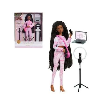 Naturalistas | 11.5" Grace Fashion Doll and Accessories with 4B Textured Hair, Medium Brown Skin Tone, Deluxe Influencer Set,商家Macy's,价格¥186
