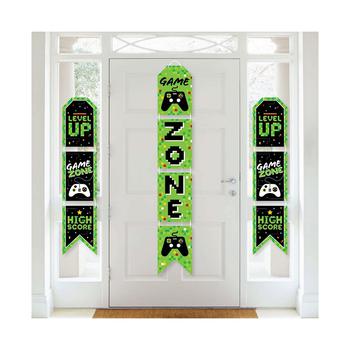 商品Big Dot of Happiness | Game Zone - Hanging Vertical Paper Door Banners - Video Game Indoor Door Decor,商家Macy's,价格¥142图片