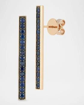 Walters Faith | Classic 18K Rose Gold and Blue Sapphire Earrings,商家Neiman Marcus,价格¥17816