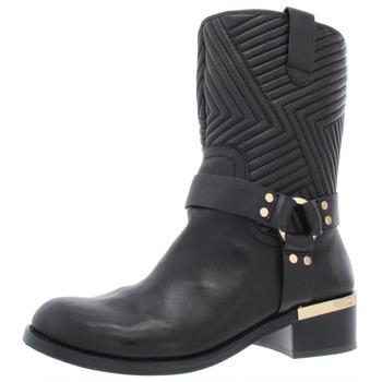 加拿大vince鞋, Vince | Vince Camuto Womens Waldan Leather Quilted Mid-Calf Boots商品图片 2.3折