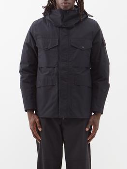 stone island羽绒服, Stone Island | Logo-patch hooded down-filled shell parka商品图片 