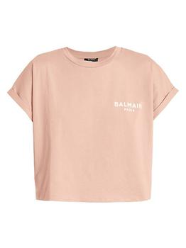 Balmain | Cropped Logo T-Shirt商品图片,满$200减$40, 满减